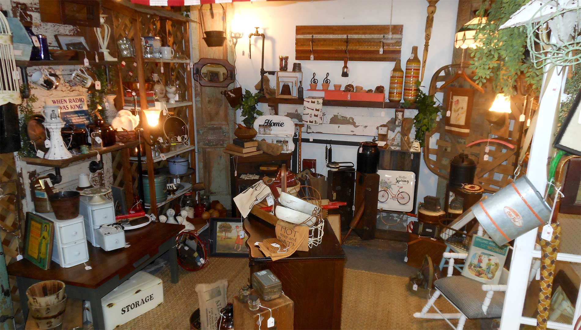 A wide variety of antiques and collectibles